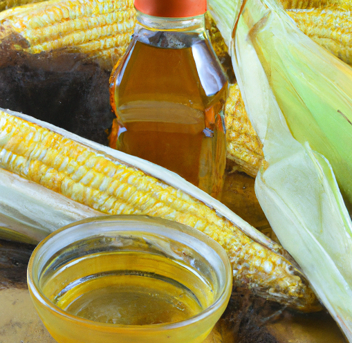 corn syrup and corn cob